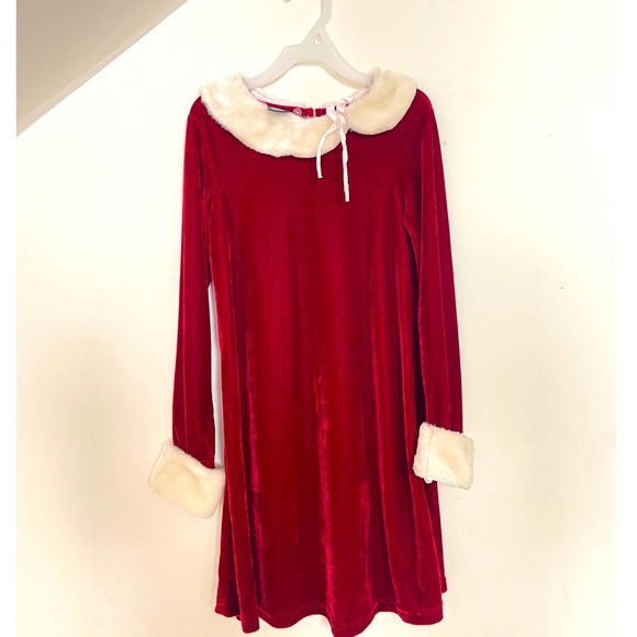 Basic Editions Other - Basic Editions Girls Velvet Christmas Dress Size 7/8